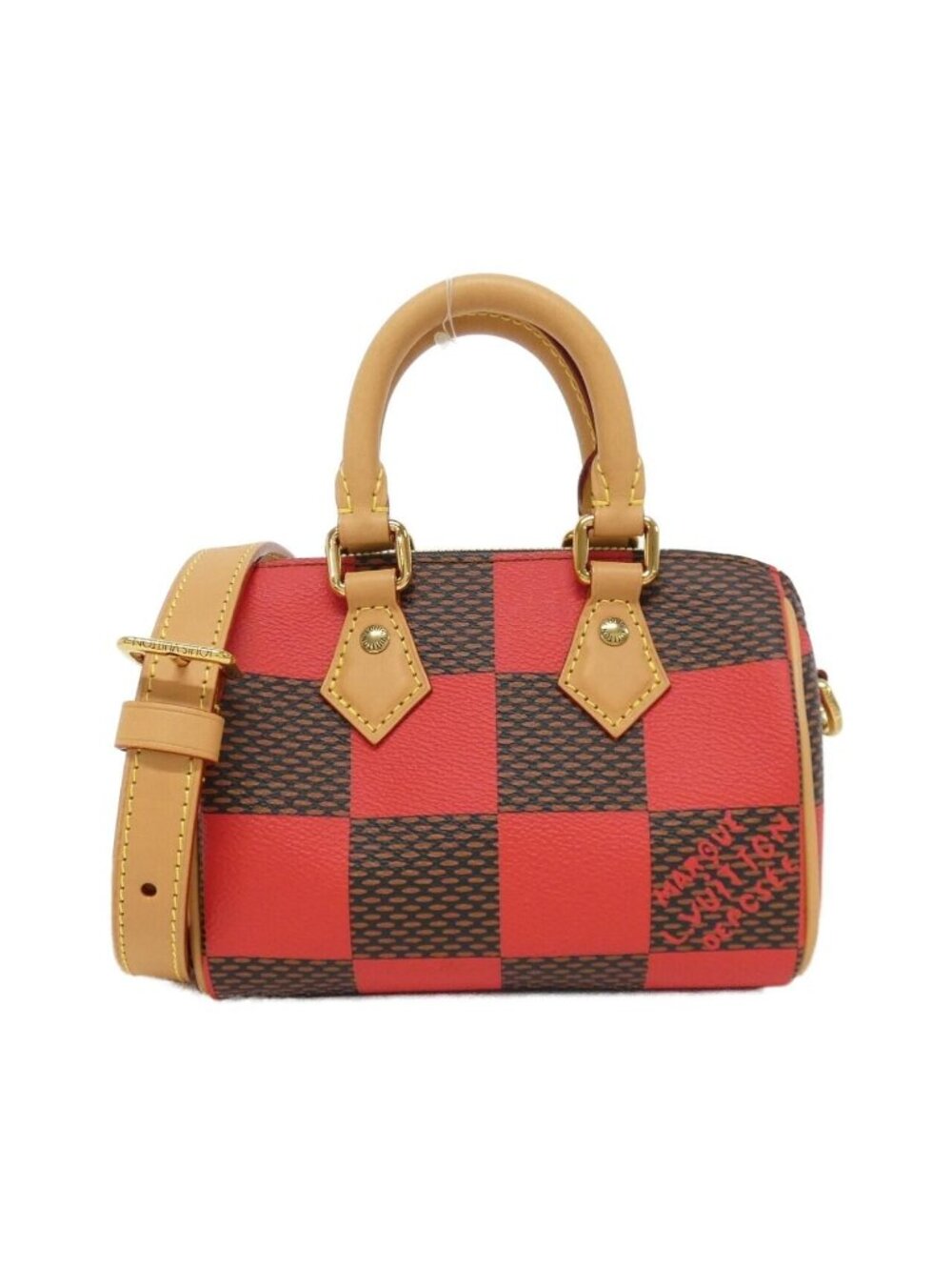 Louis Vuitton Damier Pop Speedy Bandouliere Boston Bag